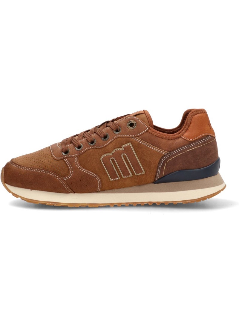 Deportivas casual hombre suela plana - mustang Marrón claro - Kiabi