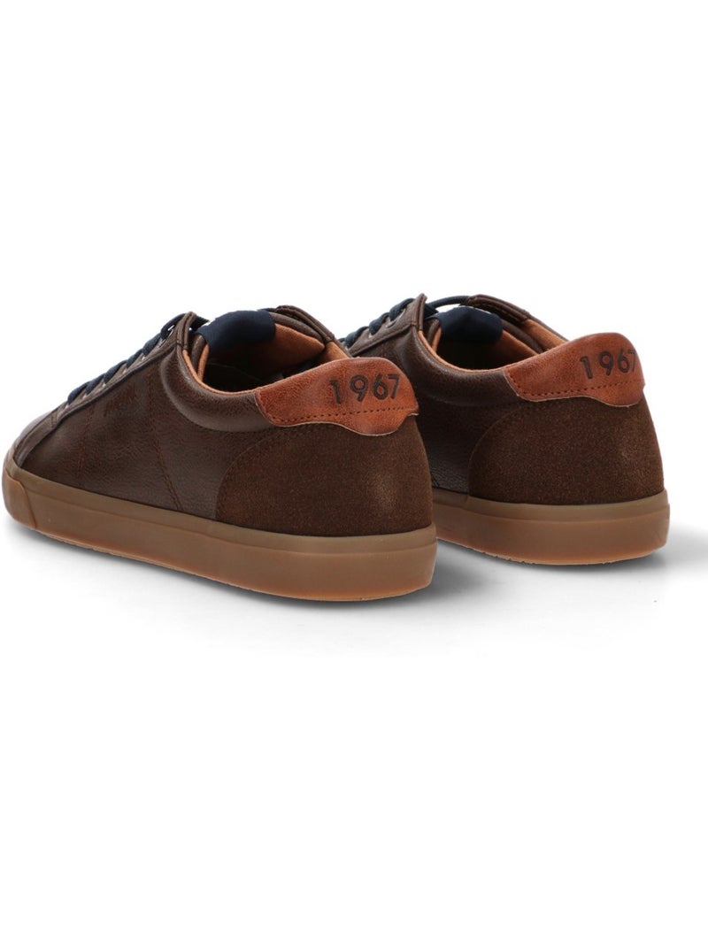 Deportivas Casual Hombre Suela Plana - Mustang Marrón - Kiabi
