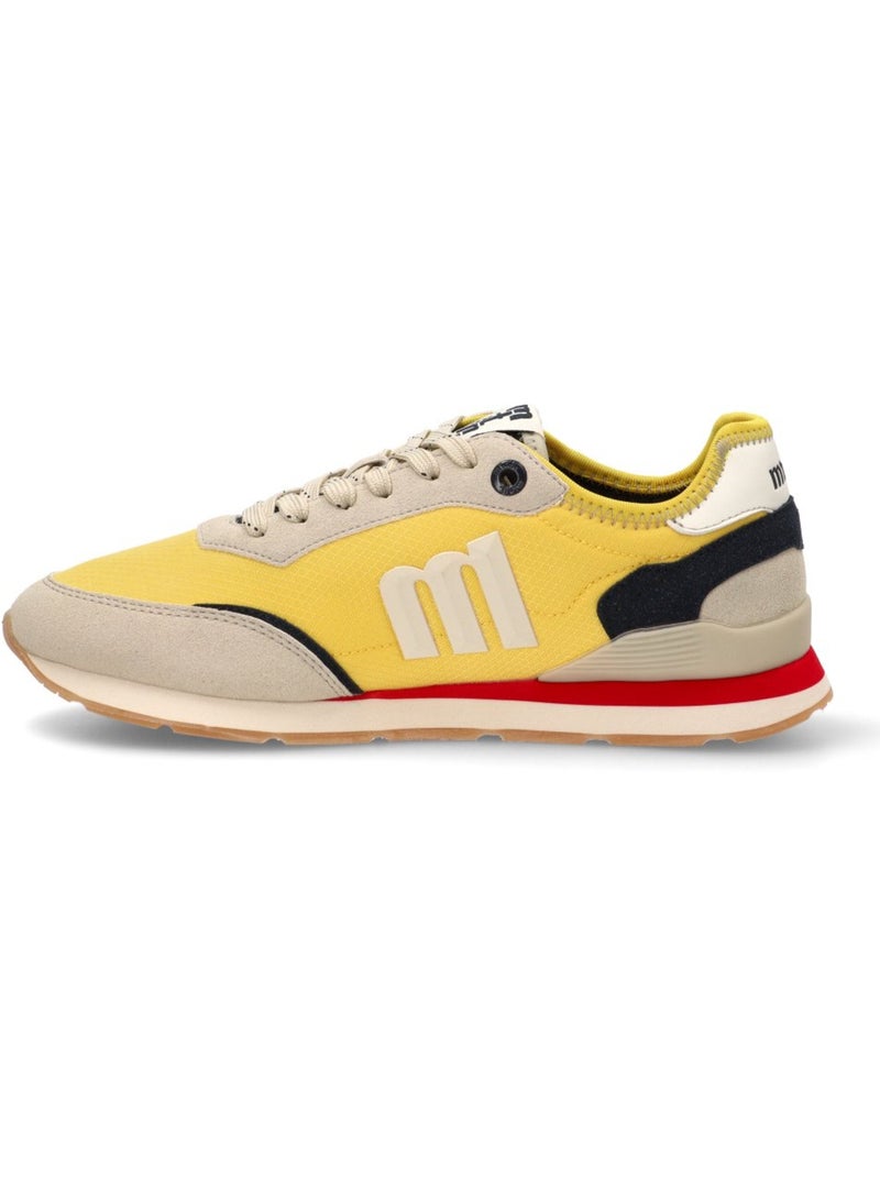 Deportivas Casual Hombre Suela Plana - Mustang Mostaza - Kiabi