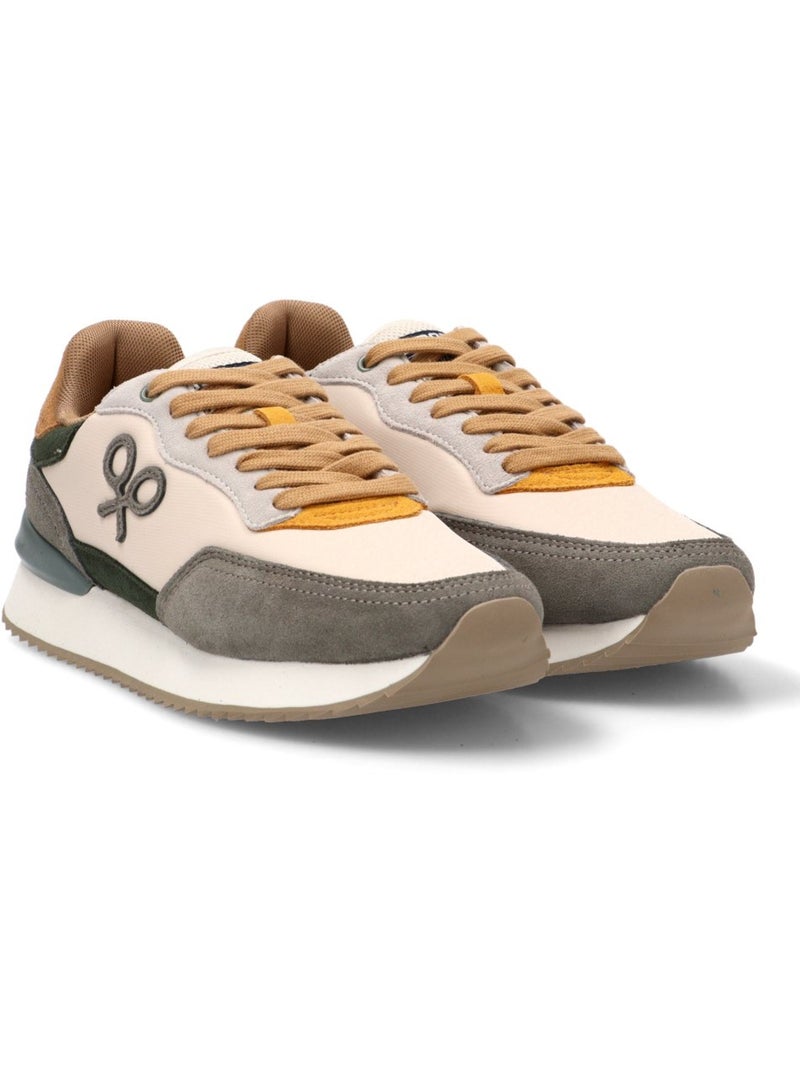 Deportivas Casual Hombre Suela Plana - Silbon Gris - Kiabi