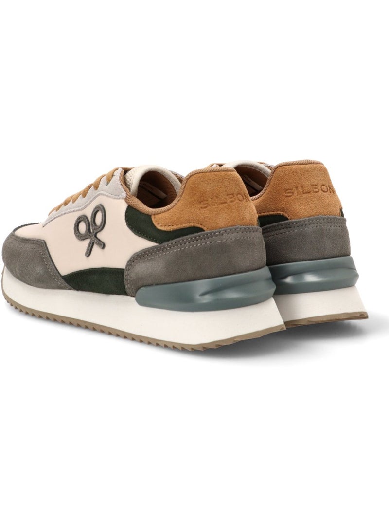 Deportivas Casual Hombre Suela Plana - Silbon Gris - Kiabi