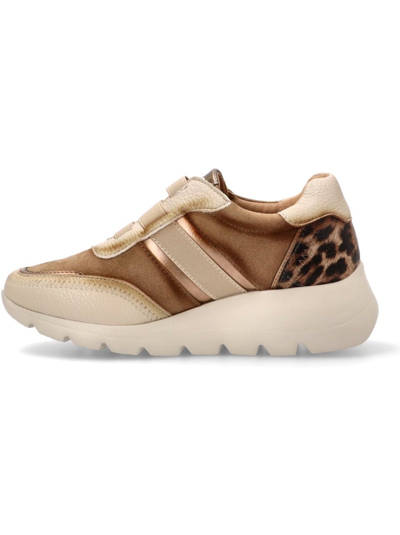 Deportivas Casual Mujer Cuña Media - Amarpies Beige - Kiabi