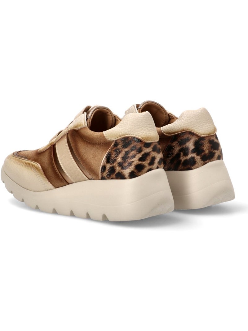 Deportivas Casual Mujer Cuña Media - Amarpies Beige - Kiabi
