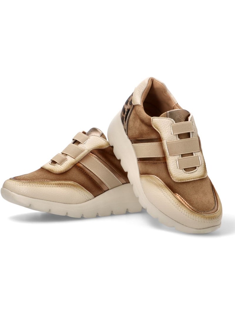 Deportivas Casual Mujer Cuña Media - Amarpies Beige - Kiabi