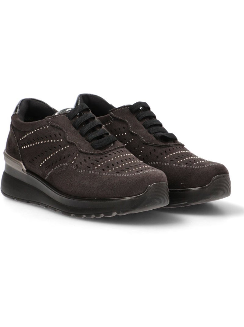 Deportivas Casual Mujer Cuña Media - Amarpies Gris - Kiabi