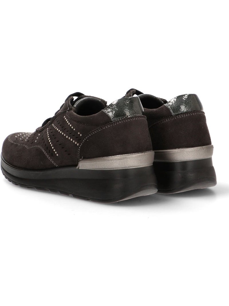 Deportivas Casual Mujer Cuña Media - Amarpies Gris - Kiabi
