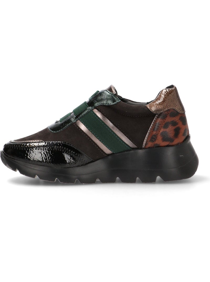 Deportivas Casual Mujer Cuña Media - Amarpies Negro - Kiabi