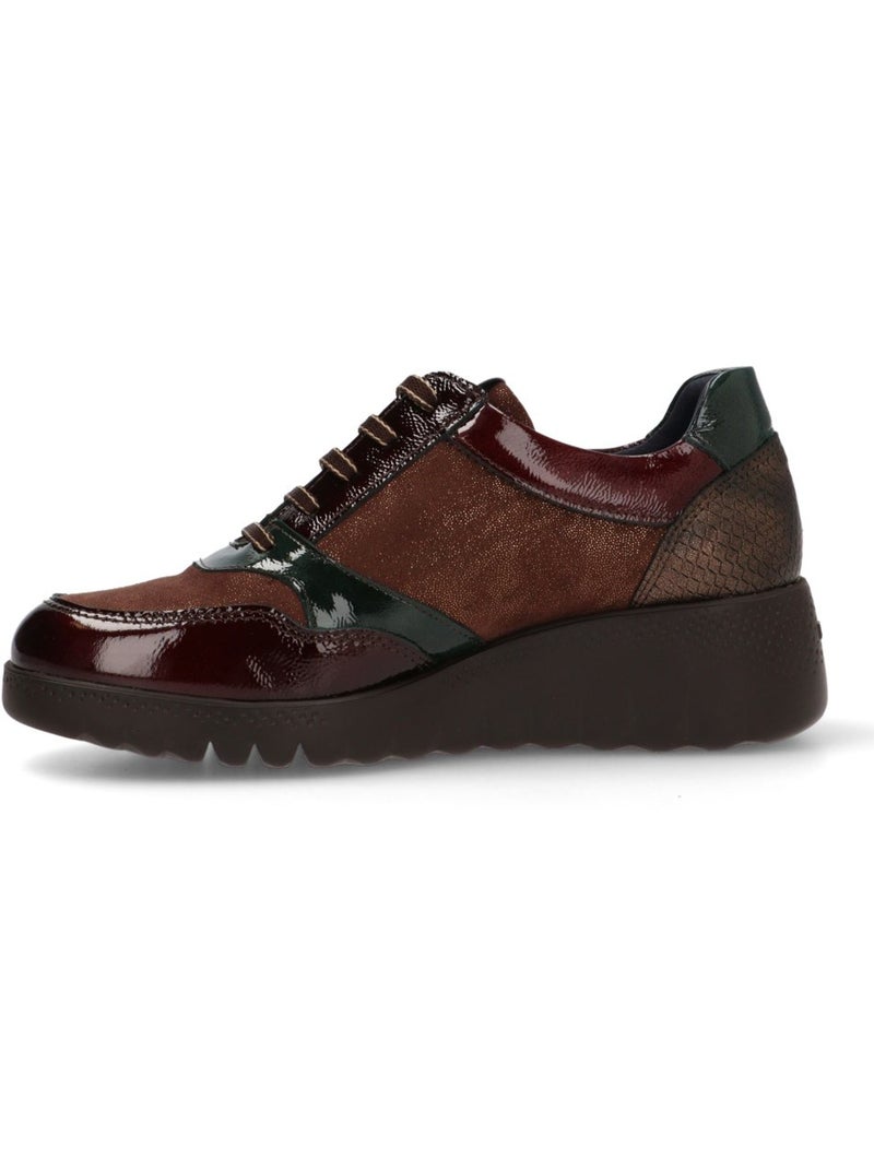 Deportivas Casual Mujer Cuña Media - Fluchos Marrón - Kiabi