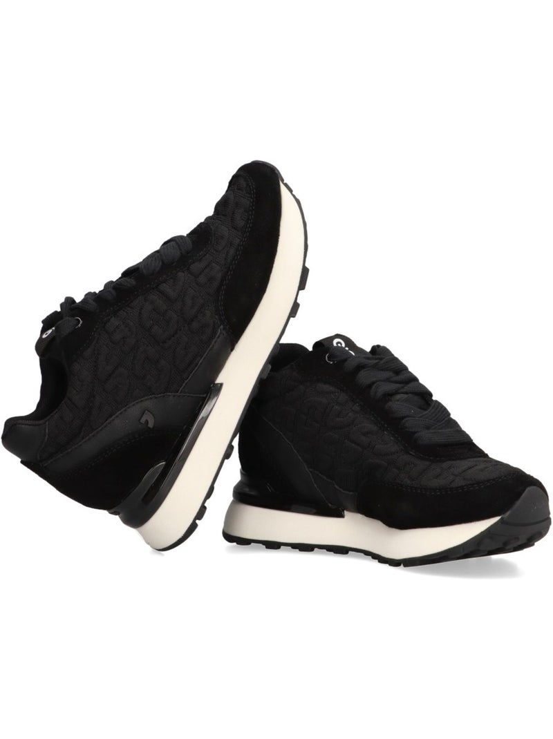 Deportivas Casual Mujer Cuña Media - Gioseppo Negro - Kiabi