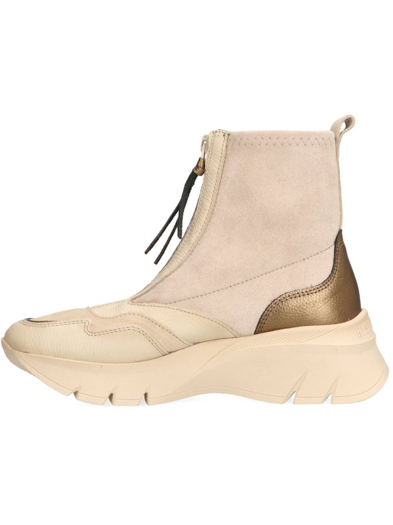 Deportivas Casual Mujer Cuña Media - Hispanitas Beige - Kiabi