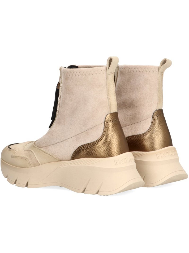 Deportivas Casual Mujer Cuña Media - Hispanitas Beige - Kiabi