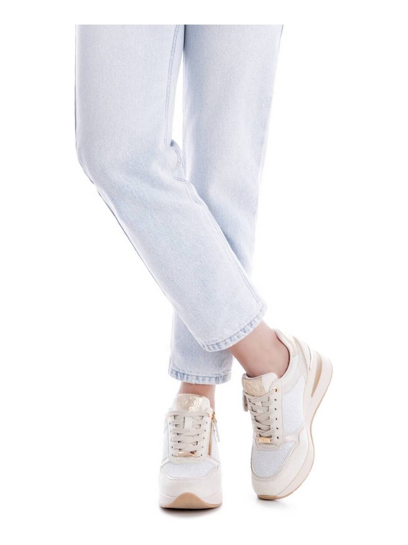 Deportivas casual mujer cuña media - xti Beige - Kiabi