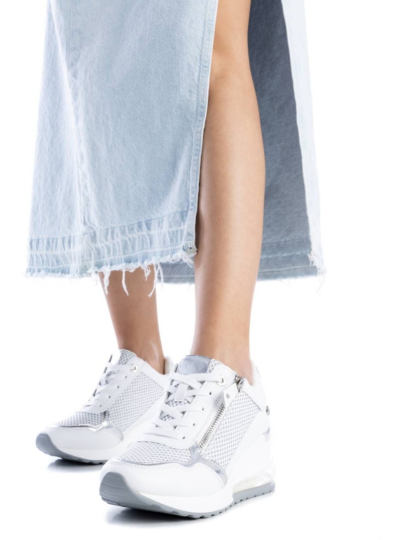 Deportivas Casual Mujer Cuña Media - Xti Blanco - Kiabi