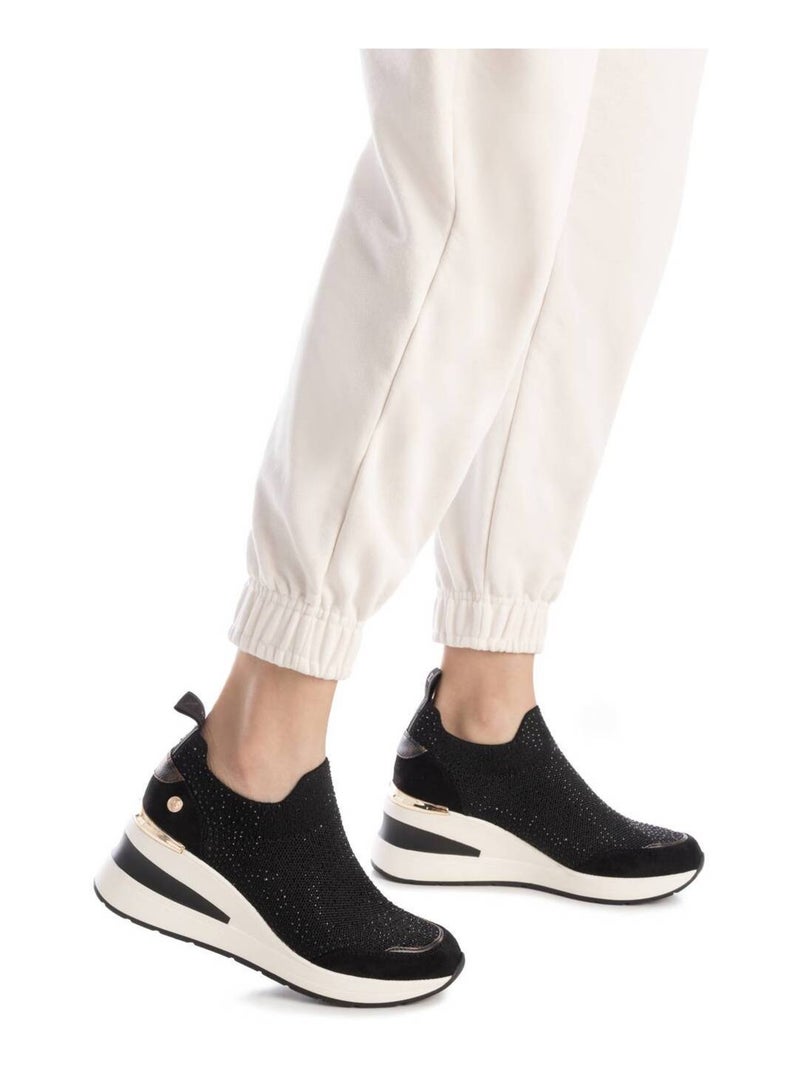 Deportivas Casual Mujer Cuña Media - Xti Negro - Kiabi