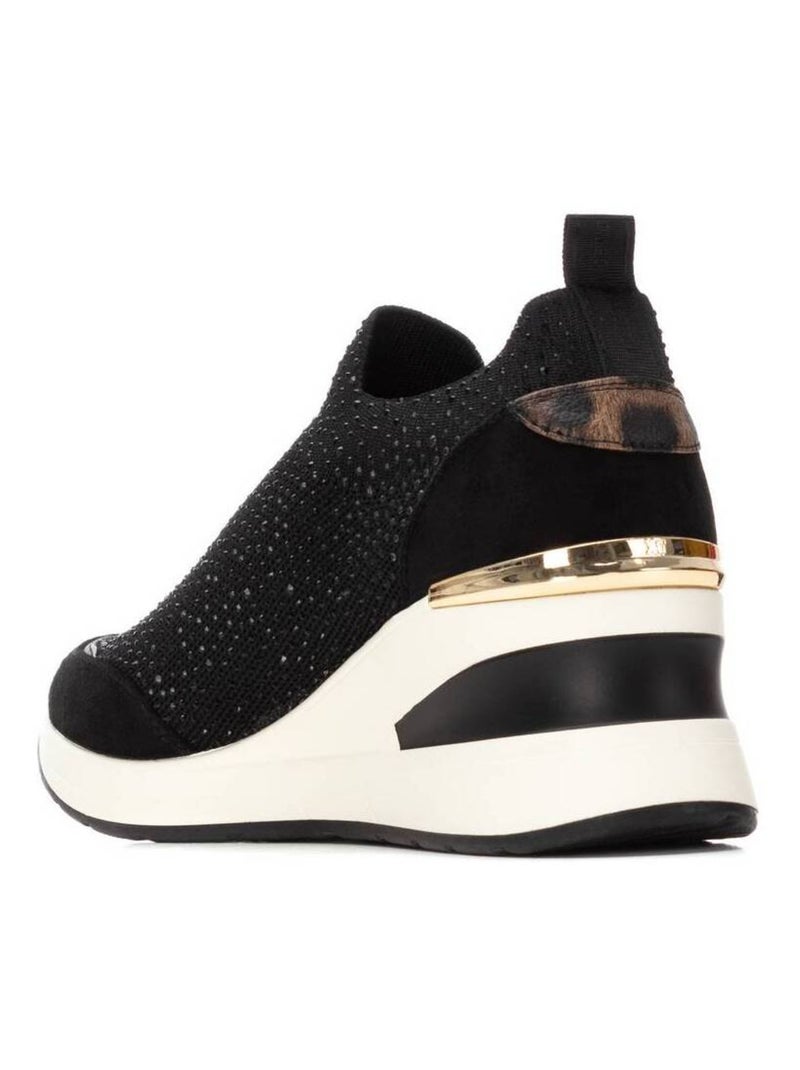 Deportivas Casual Mujer Cuña Media - Xti Negro - Kiabi