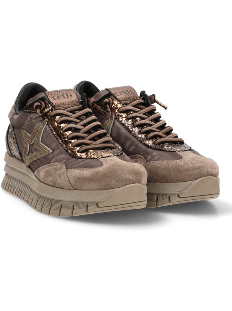 Deportivas Casual Mujer Suela Doble - Cetti Marrón - Kiabi