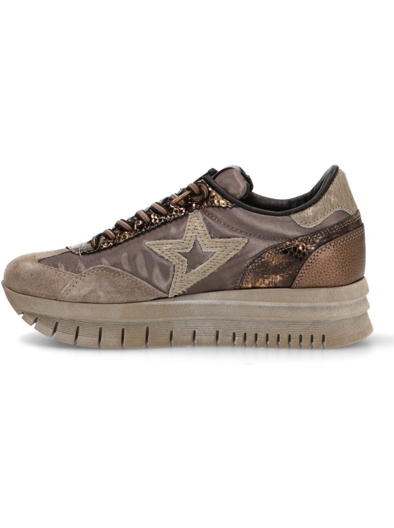Deportivas Casual Mujer Suela Doble - Cetti Marrón - Kiabi
