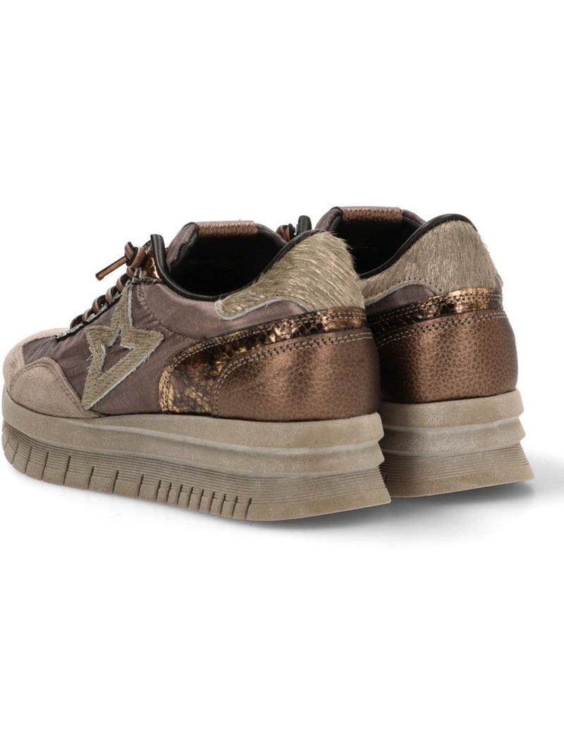 Deportivas Casual Mujer Suela Doble - Cetti Marrón - Kiabi