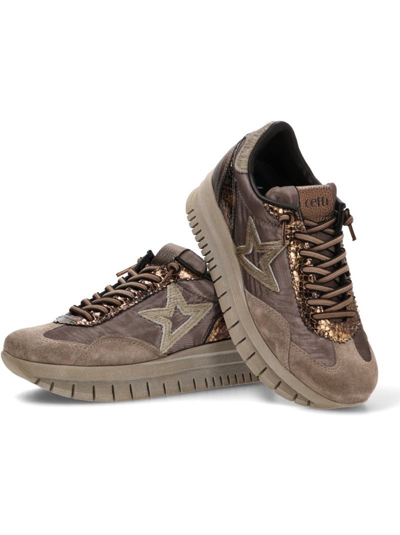 Deportivas Casual Mujer Suela Doble - Cetti Marrón - Kiabi