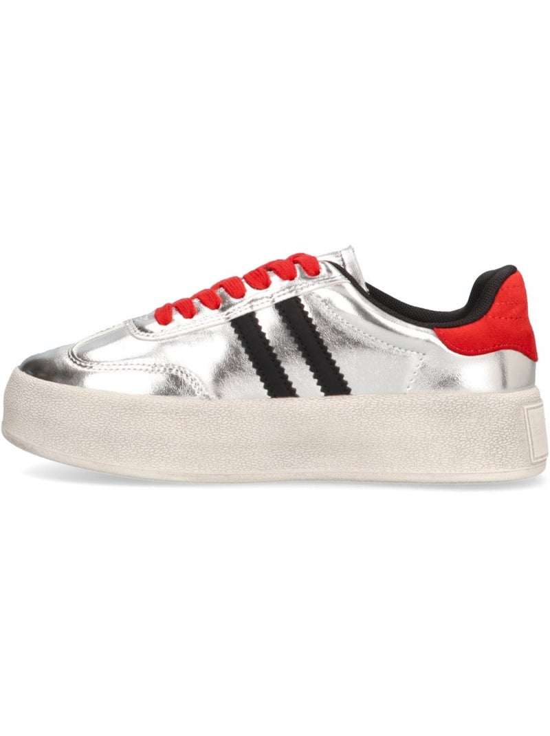 Deportivas Casual Mujer Suela Doble - Luna Collection Plata - Kiabi