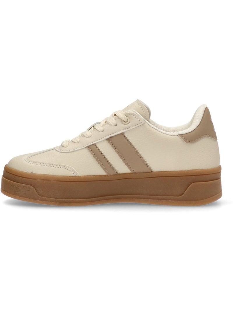 Deportivas Casual Mujer Suela Doble - Modelo 143645 Beige - Kiabi