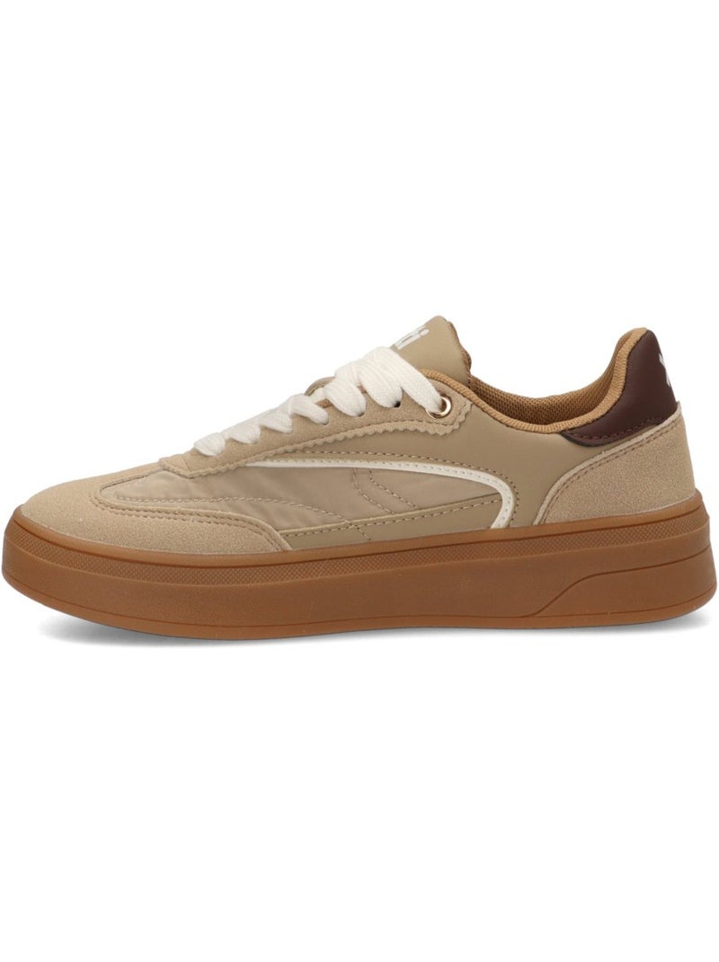 Deportivas casual mujer suela doble - xti Beige - Kiabi