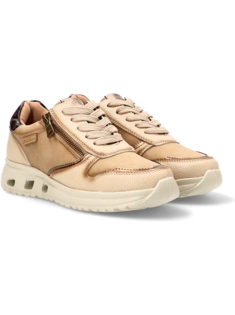 Deportivas Casual Mujer Suela Plana - Amarpies Beige - Kiabi