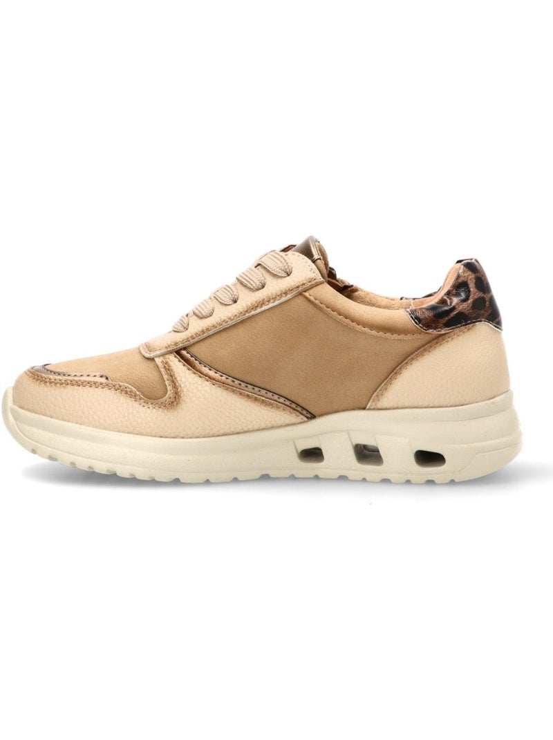 Deportivas Casual Mujer Suela Plana - Amarpies Beige - Kiabi