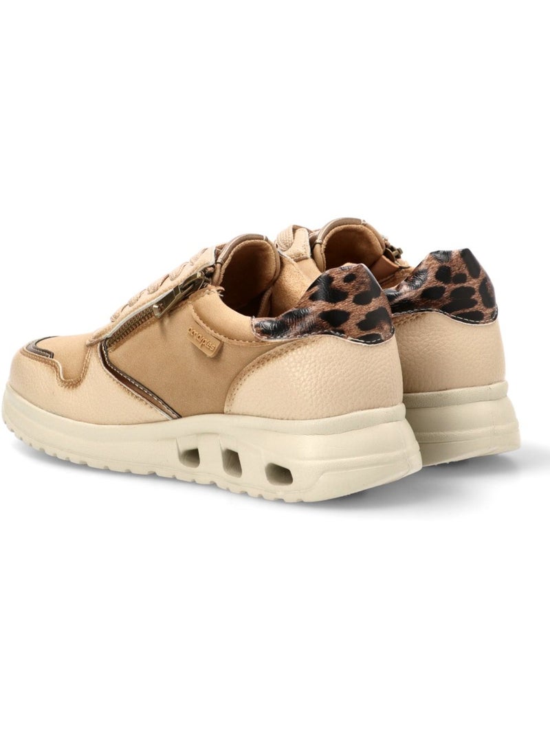 Deportivas Casual Mujer Suela Plana - Amarpies Beige - Kiabi