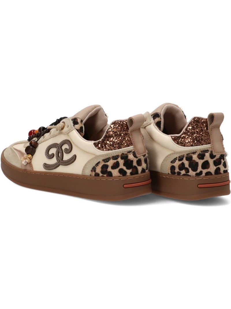 Deportivas casual mujer suela plana - carmela Beige - Kiabi