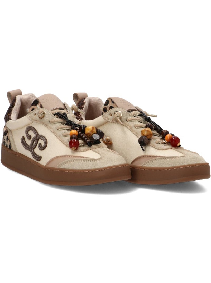 Deportivas casual mujer suela plana - carmela Beige - Kiabi