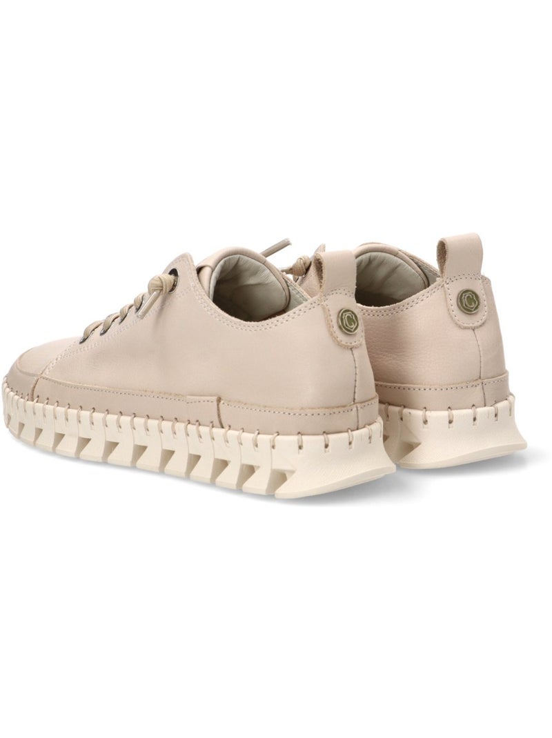 Deportivas Casual Mujer Suela Plana - Carmela Beige - Kiabi
