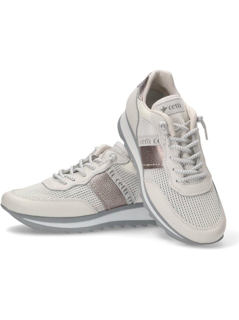 Deportivas casual mujer suela plana - cetti Blanco - Kiabi