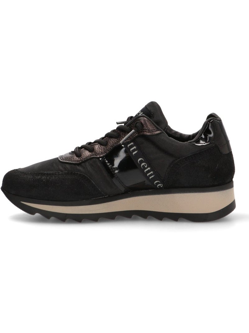 Deportivas Casual Mujer Suela Plana - Cetti Negro - Kiabi