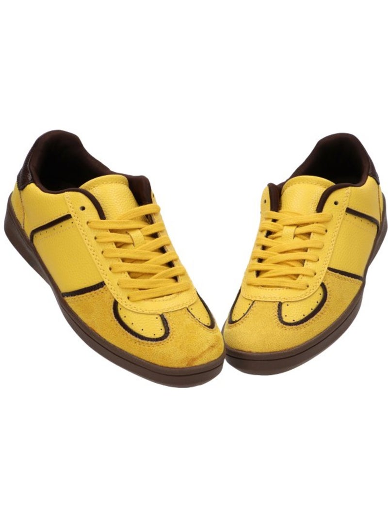 Deportivas Casual Mujer Suela Plana - Corina Amarillo - Kiabi