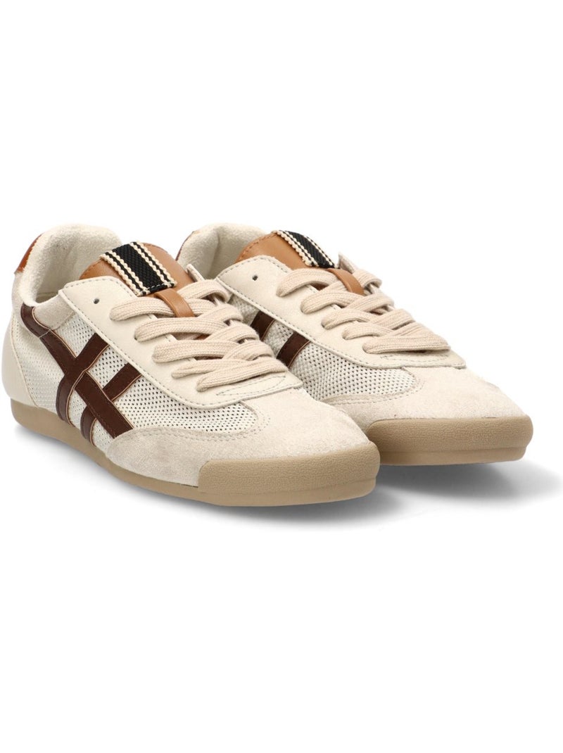 Deportivas Casual Mujer Suela Plana - Corina Beige - Kiabi