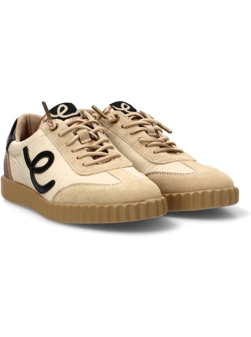 Deportivas Casual Mujer Suela Plana - Elena Bloom Beige - Kiabi