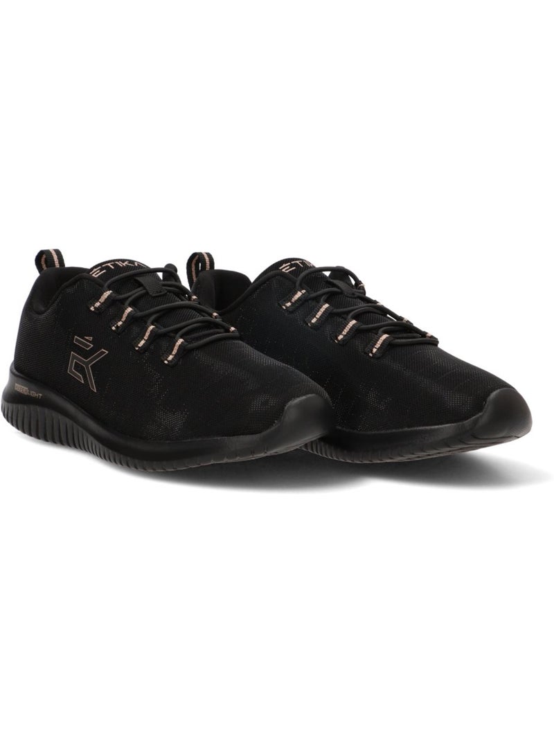 Deportivas casual mujer suela plana - etika Negro - Kiabi