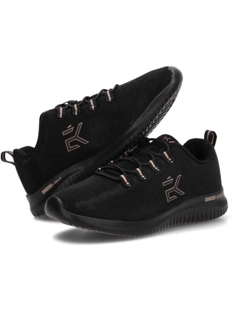 Deportivas casual mujer suela plana - etika Negro - Kiabi