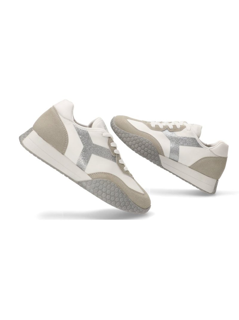 Deportivas Casual Mujer Suela Plana - Etika Plata - Kiabi