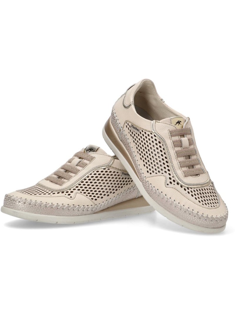 Deportivas Casual Mujer Suela Plana - Fluchos Gris perla - Kiabi