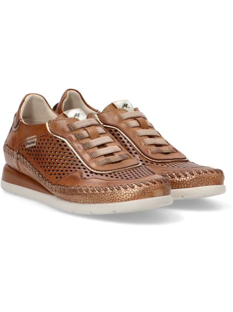 Deportivas Casual Mujer Suela Plana - Fluchos Marrón claro - Kiabi