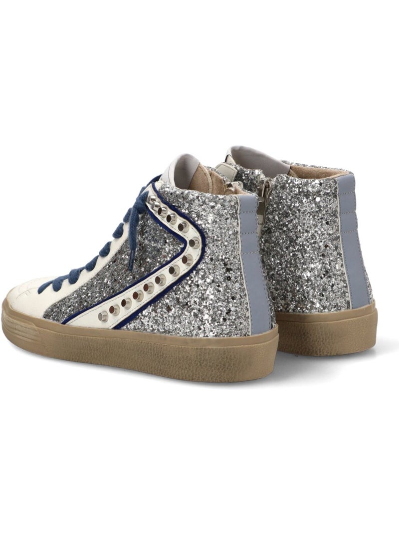 Deportivas Casual Mujer Suela Plana - Luna Trend Plata - Kiabi