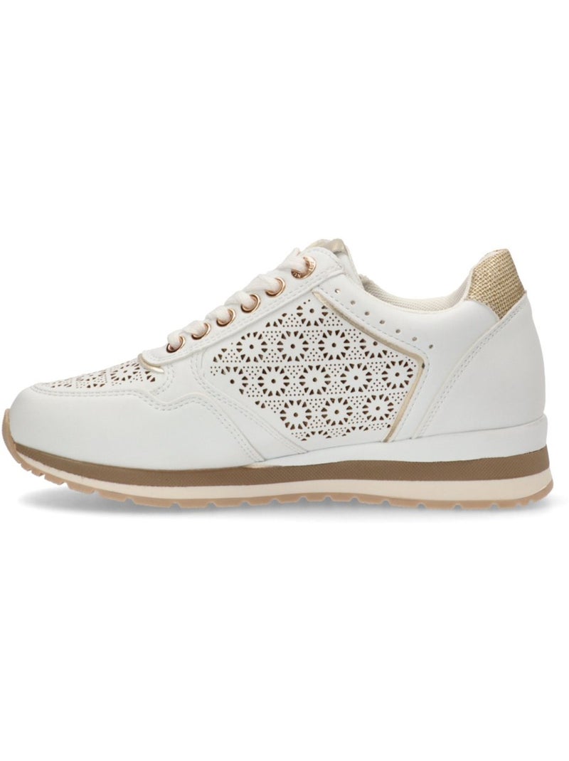 Deportivas Casual Mujer Suela Plana - Modelo 144113 Blanco - Kiabi