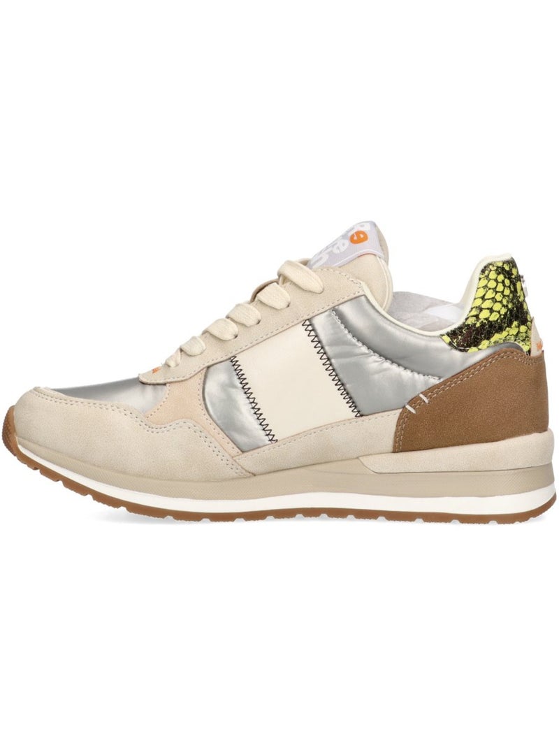 Deportivas Casual Mujer Suela Plana - Modelo 172329 Beige - Kiabi