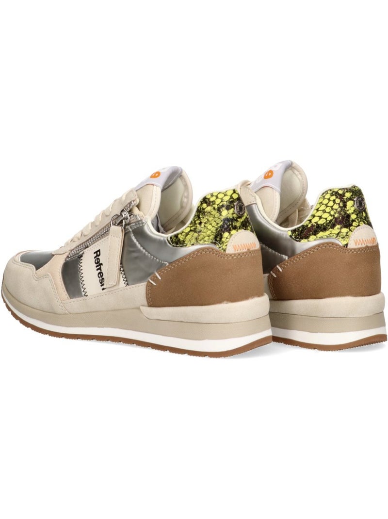 Deportivas Casual Mujer Suela Plana - Modelo 172329 Beige - Kiabi