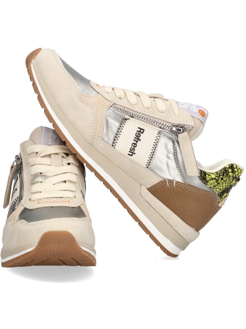 Deportivas Casual Mujer Suela Plana - Modelo 172329 Beige - Kiabi