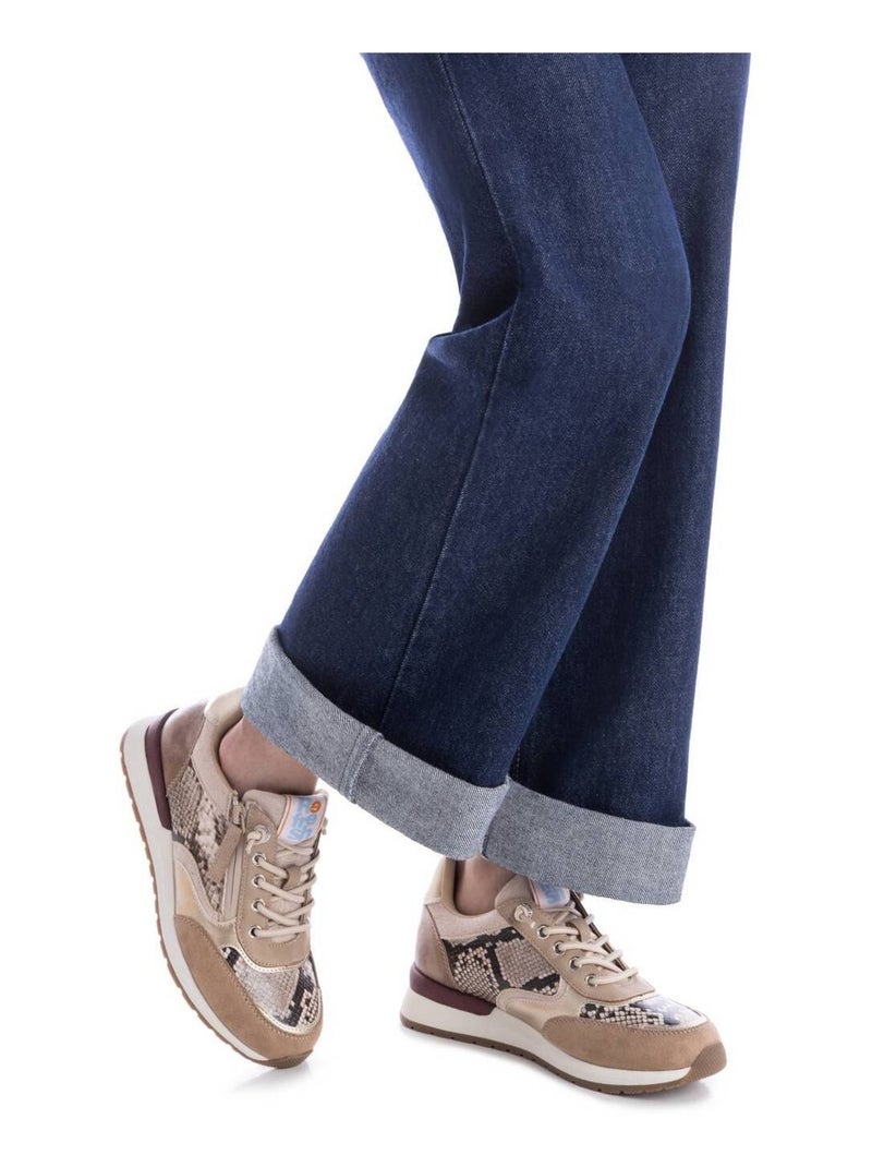 Deportivas Casual Mujer Suela Plana - Modelo 172960 Beige - Kiabi