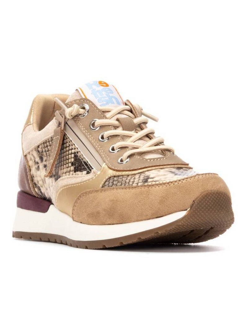 Deportivas Casual Mujer Suela Plana - Modelo 172960 Beige - Kiabi