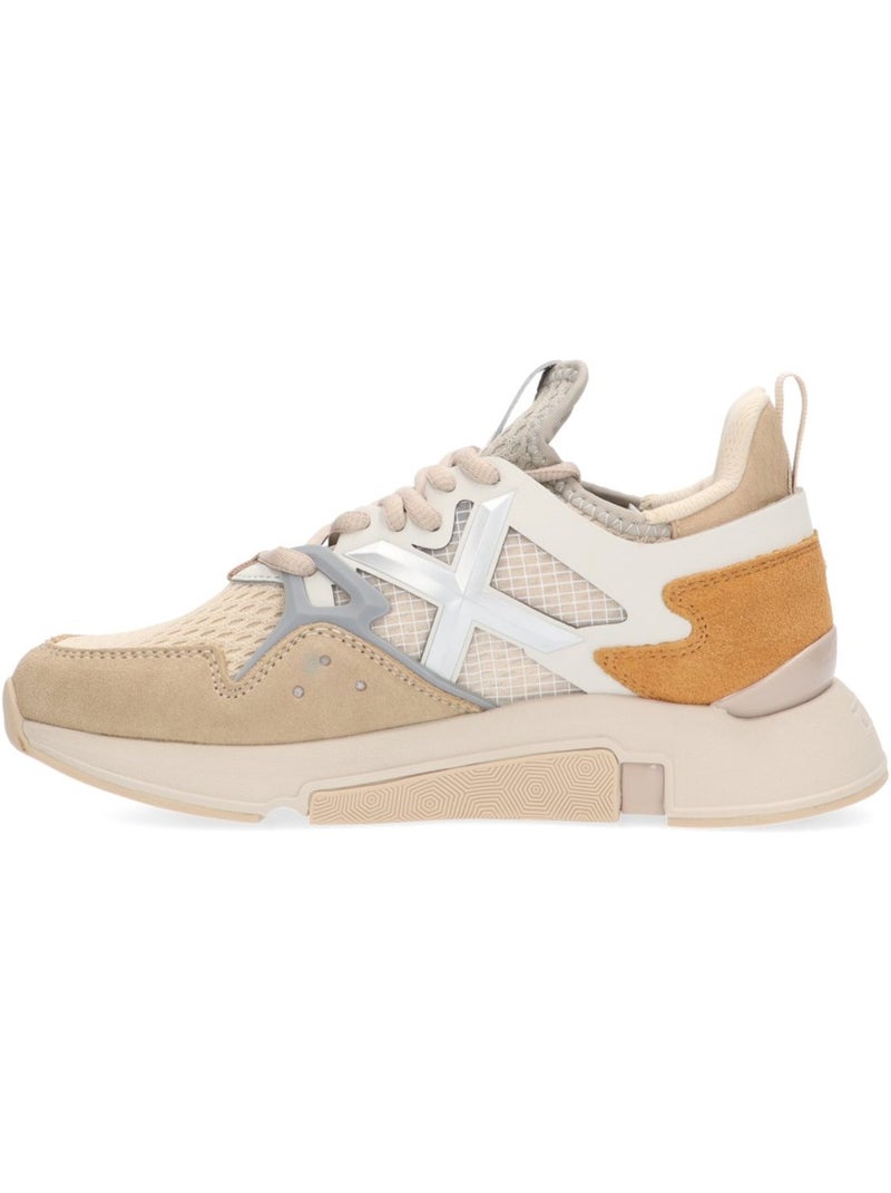 Deportivas casual mujer suela plana - munich Beige - Kiabi